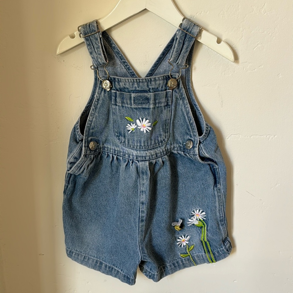 Vintage baby denim overalls